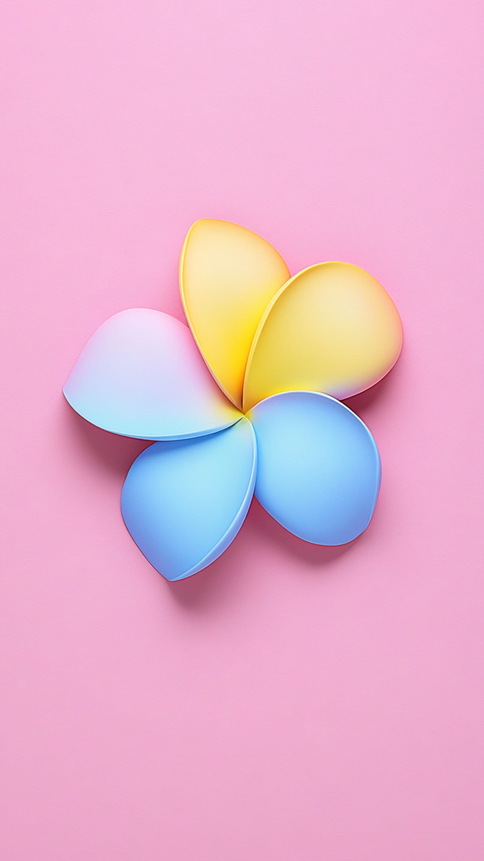 Minimal Colorful Flower Aesthetic